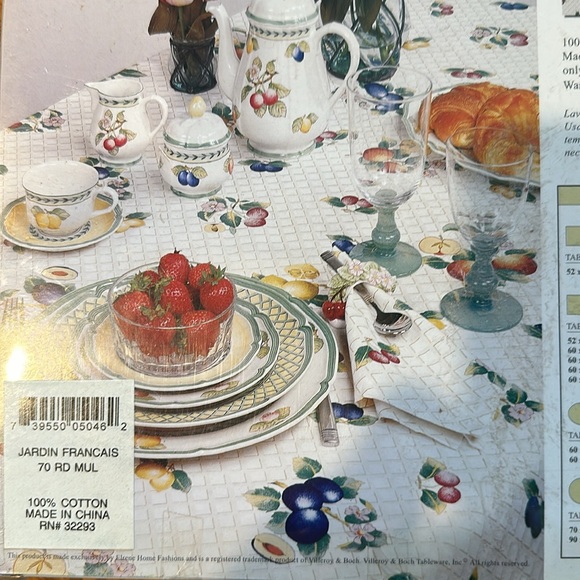 NWT Villeroy & Boch table cloth 70 round - Picture 2 of 8